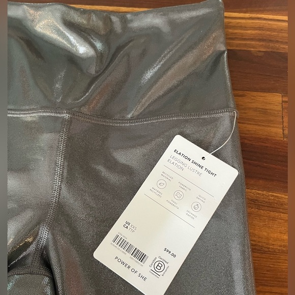 Athleta Elation Shine Tight Size XXS NWT - Picture 5 of 6